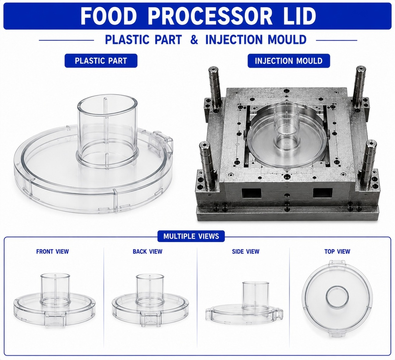 Food Processor Plastic Lid Mould and Moulding Services